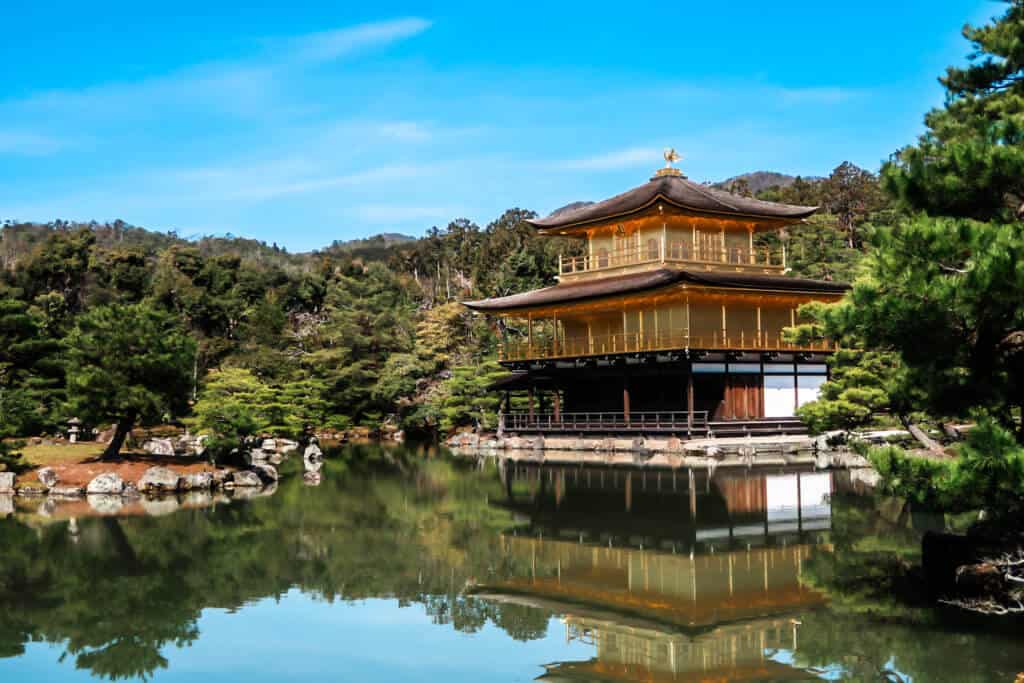 the golden temple in kyoto