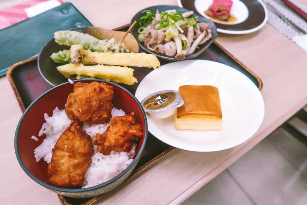 Dinner Tray at Hotel Green Plaza Hakone 