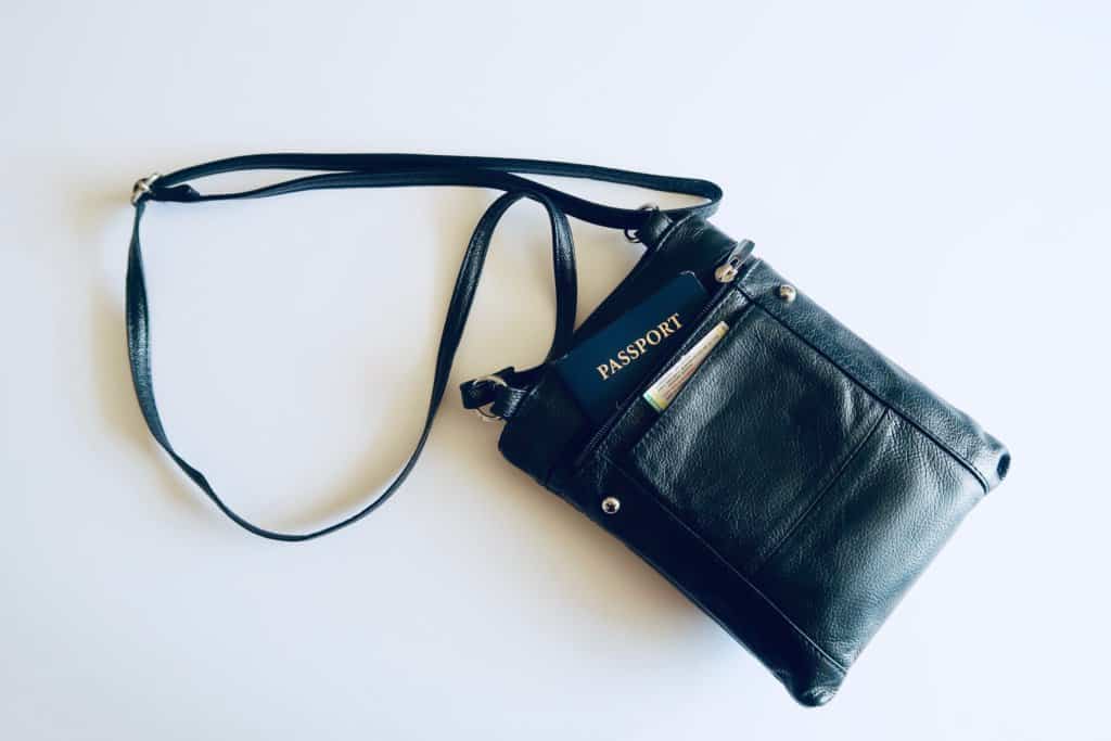 back of crossbody bag