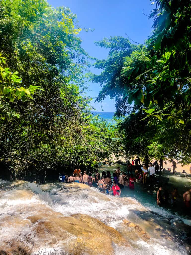 Dunn's River Falls in Jamaica