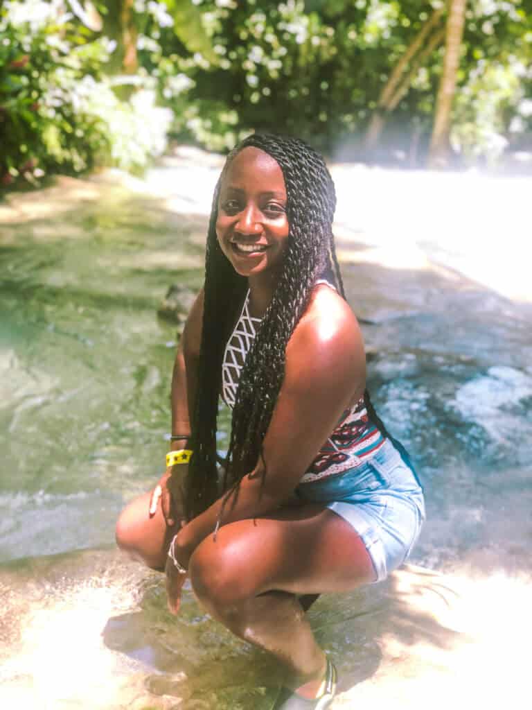 Woman at Dunn's River Falls