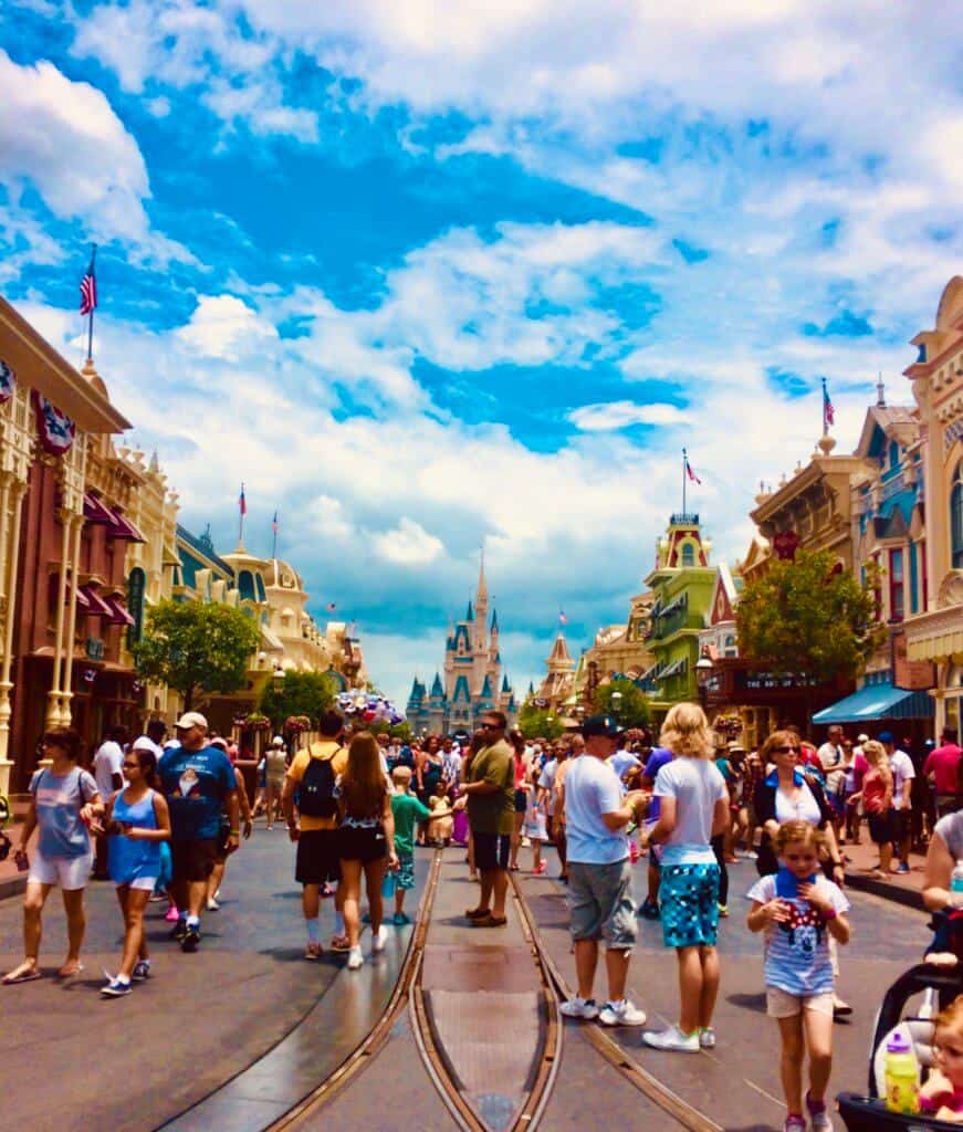 Main street USA in the Magic Kingdom
