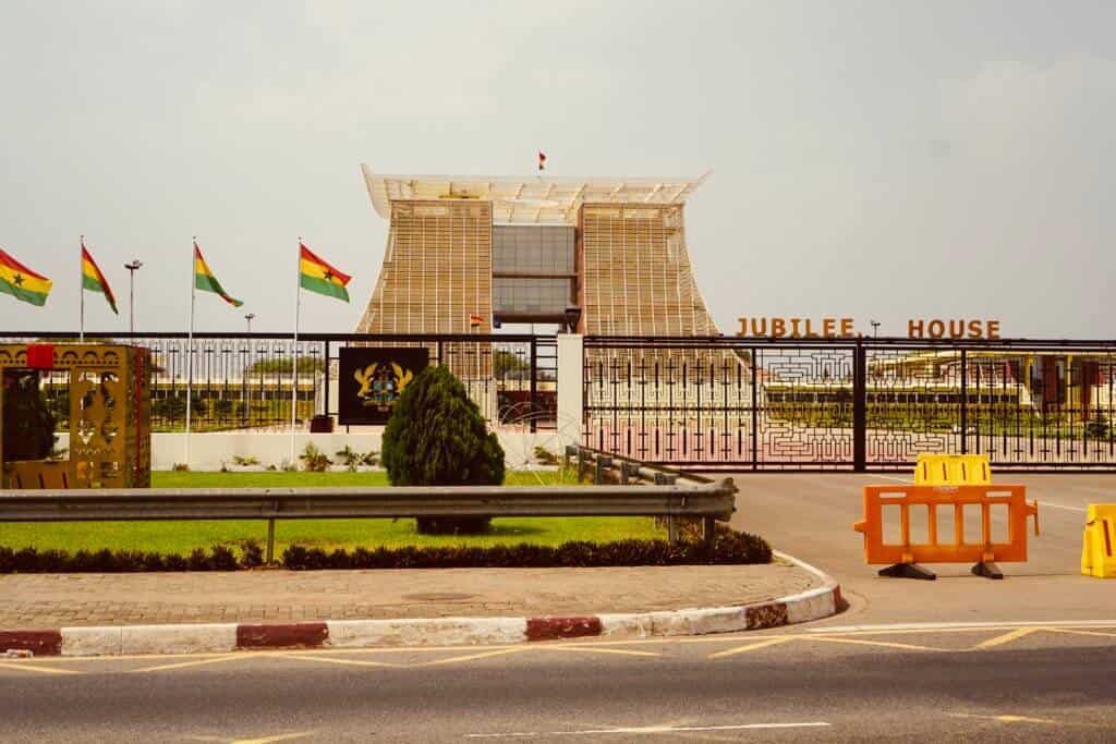 The Jubilee House in Accra
