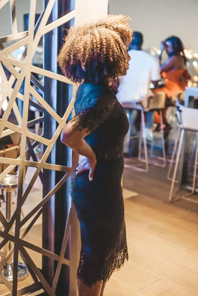 Woman at Skybar in Accra