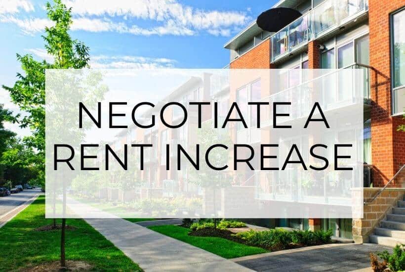 negotiate a rent increase