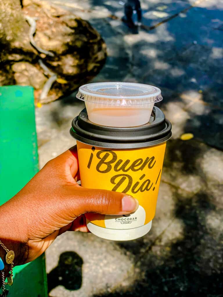 Hot chocolate with cheese from Chocobar