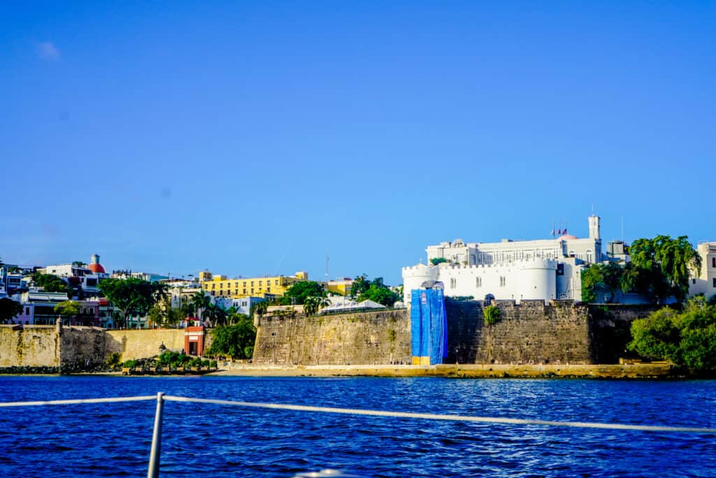 Image of La Fortaleza from the Atlantic Ocean