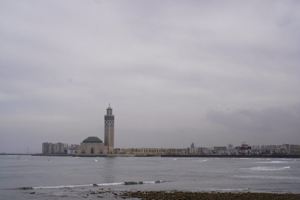 Exterior of Hassan II Mosque