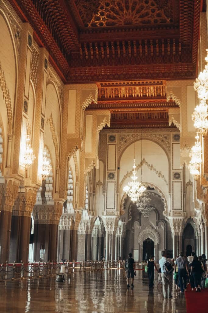 Interior of Hassan II Mosque
