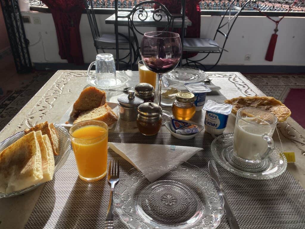 Les Jardins Mandaline breakfast