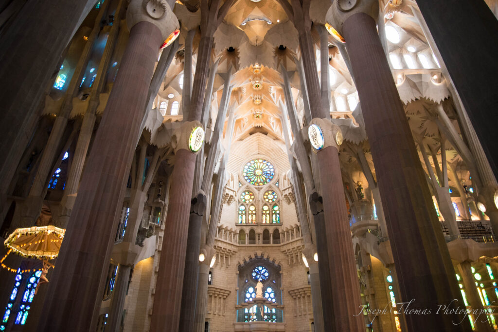 Interior of La Sagrada Familia