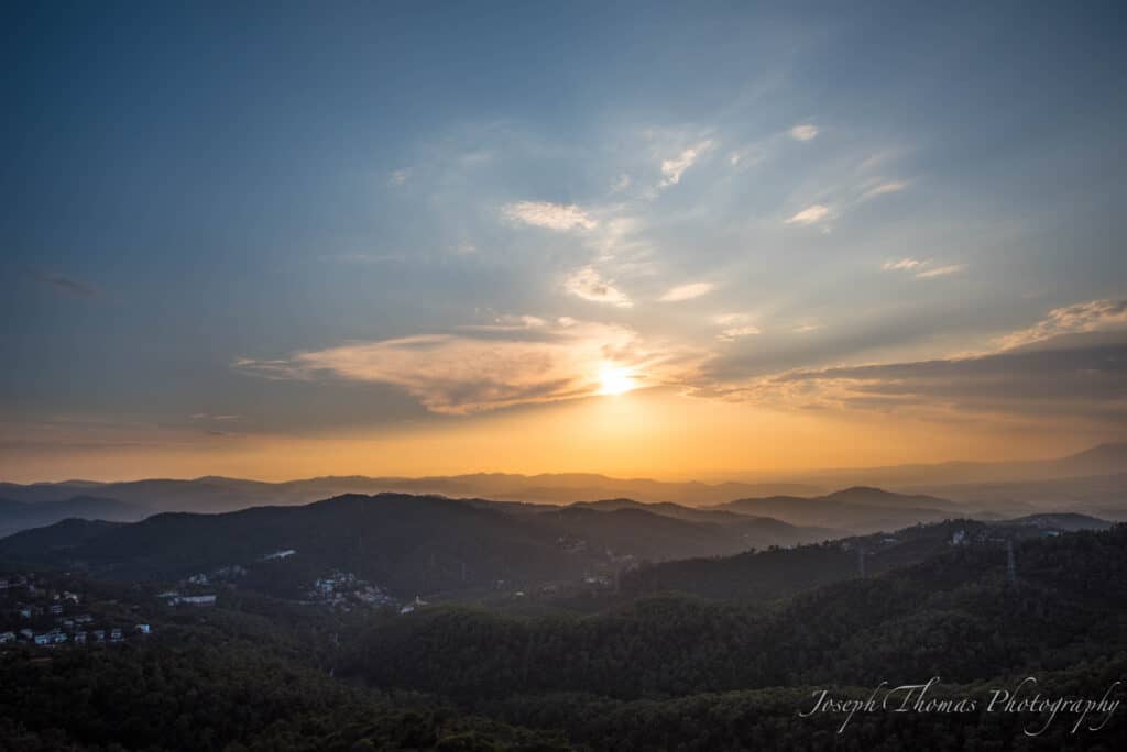 Sunset on Mount Tibidabo