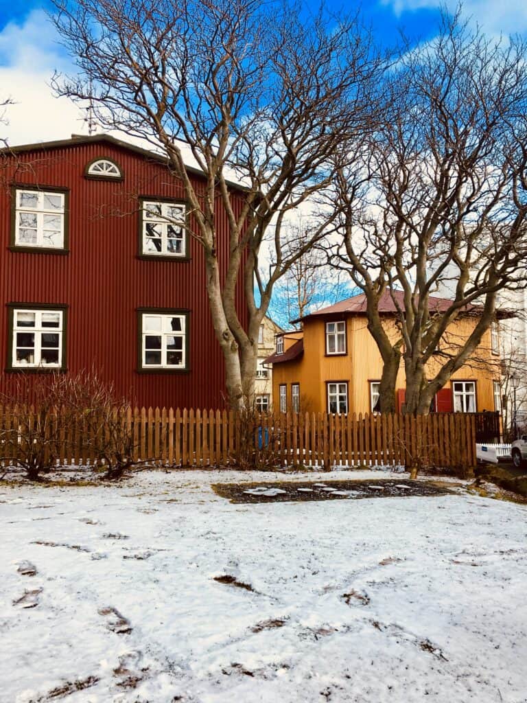 Colorful homes in Reykjav&iacute;k