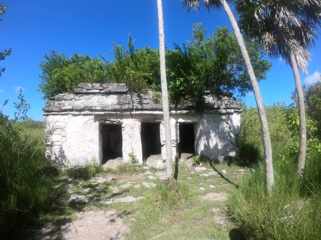 Temple before Muyil river float