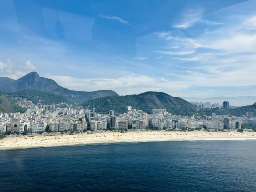 Leblon Beach from above