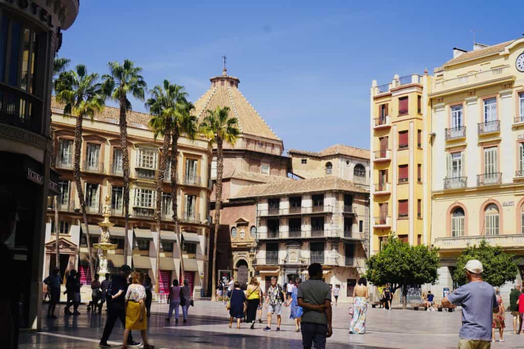 Plaza de la Constituci&oacute;n in M&aacute;laga