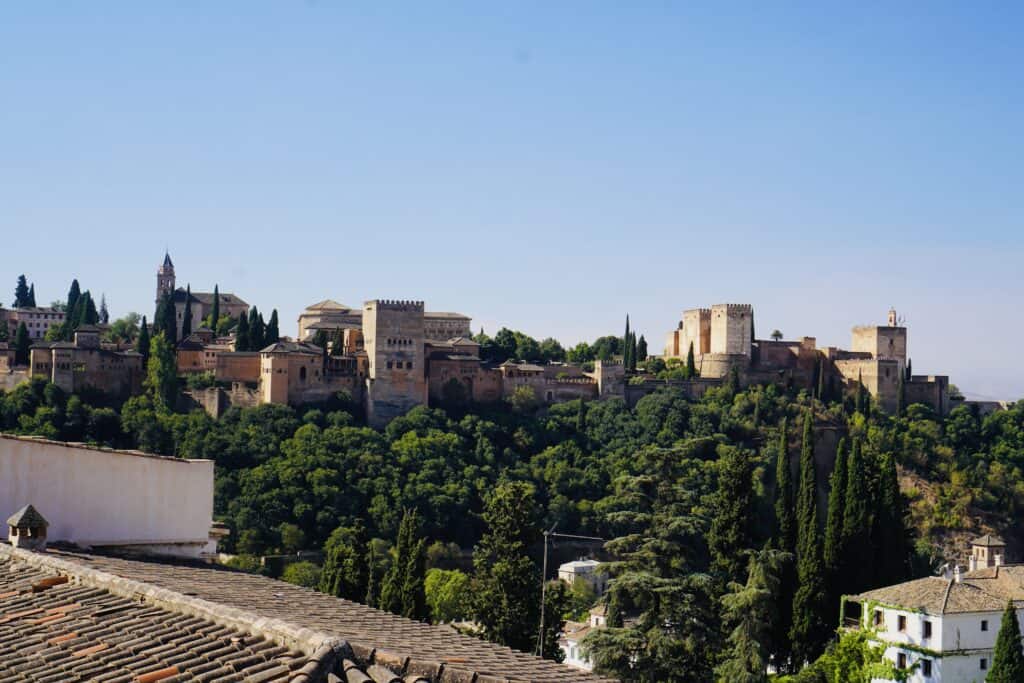 2 Days in Granada; view of Alhambra from Albaicin