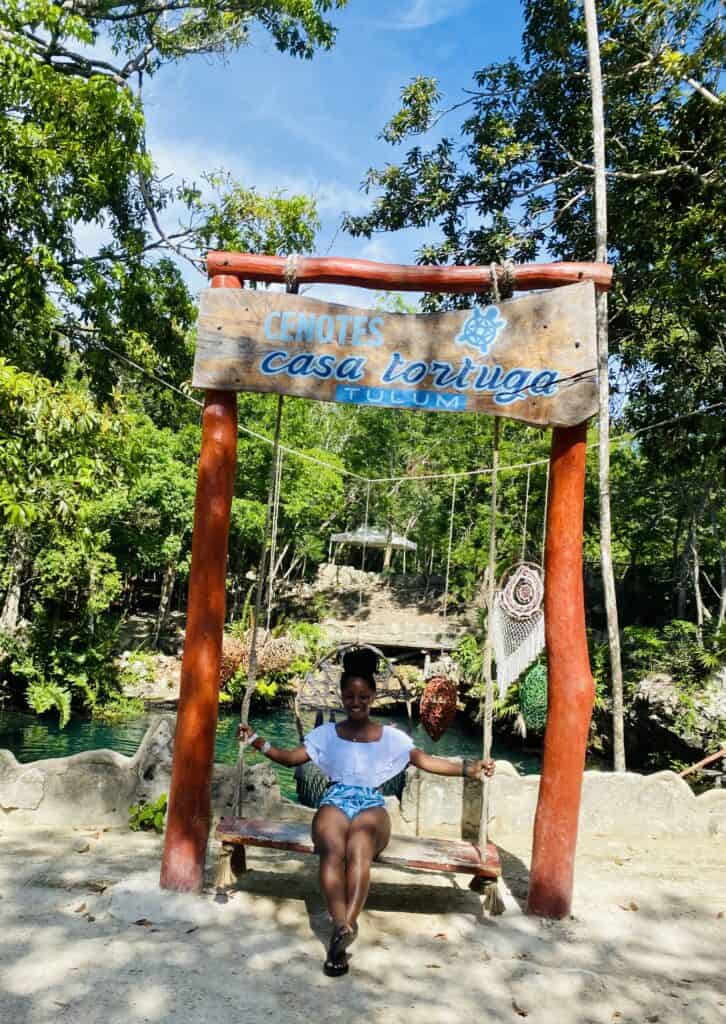 Black woman at Casa Tortuga