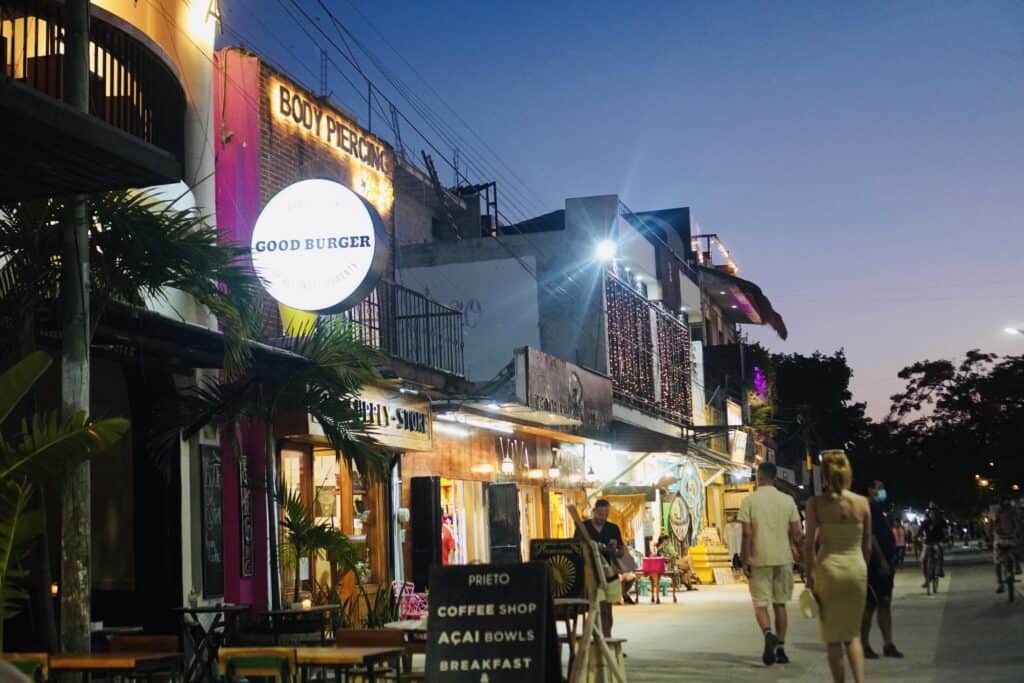 Tulum Town at Night