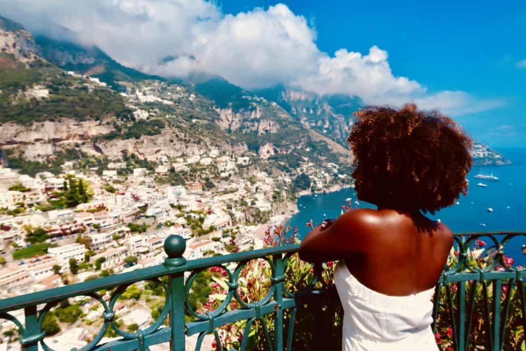 Black woman Amalfi coast