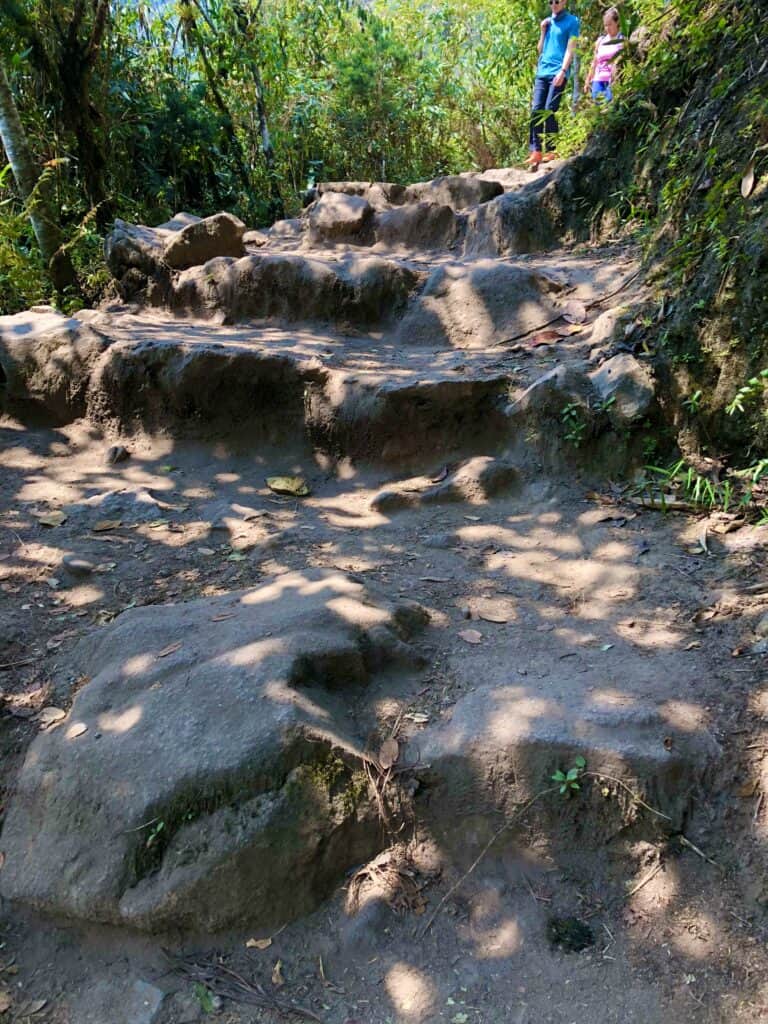 Stairs to Machu Picchu Mountain