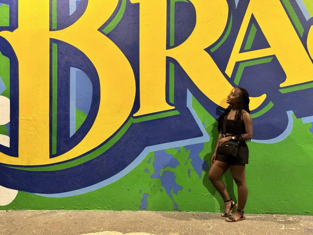 Brazil mural in Vila Madalena with Black Woman