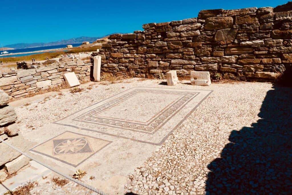 Delos mosaic