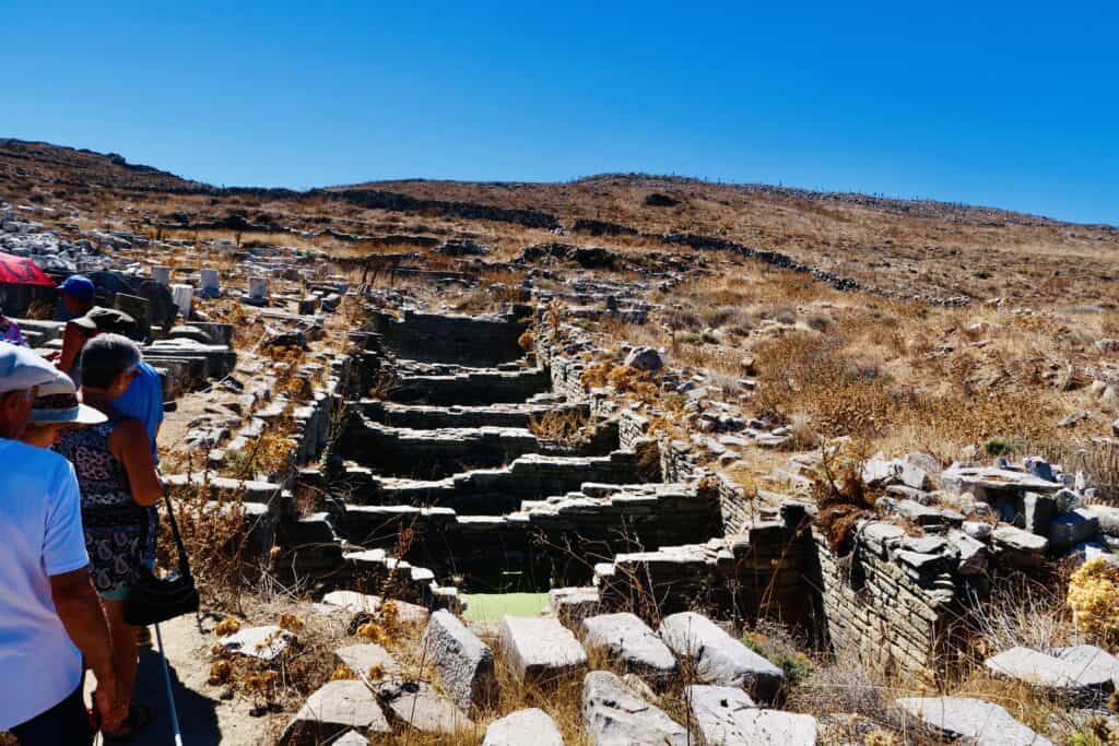 Delos water reservoir