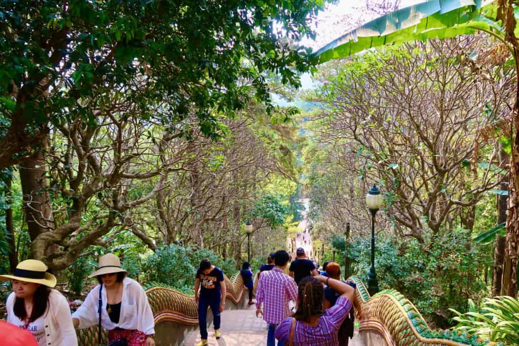 Steps at Wat Phra That Doi Suthep