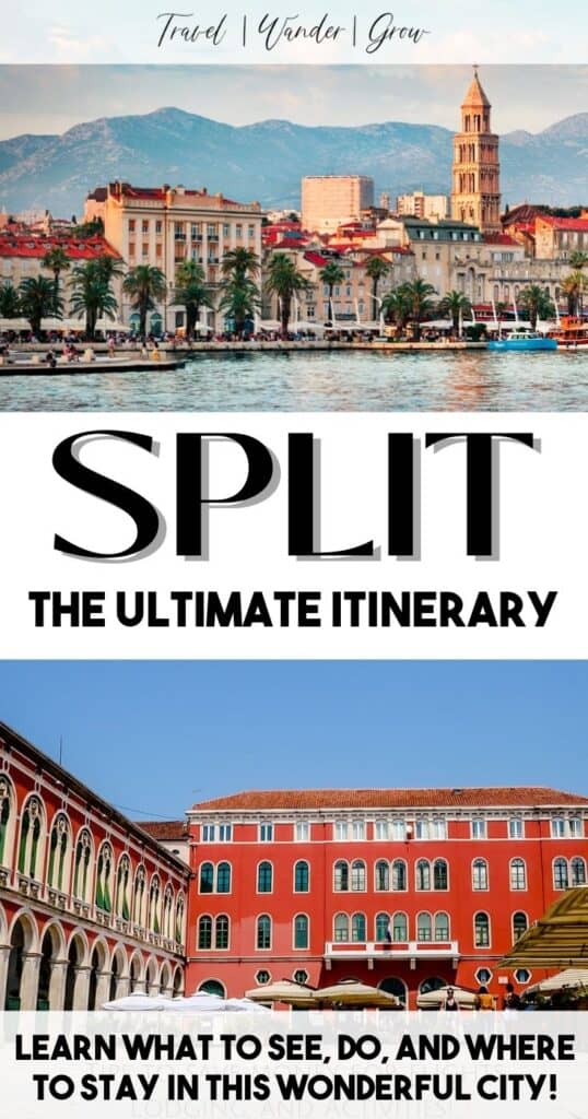 Looking for things to do in Split, Croatia? This post will provide tips on who to see sights such as Diocletian's Palace, the Blue Cave, and how to do the ever so popular Game of Thrones tour. Learn where to stay in this lovely city and where to eat as well. #splitcroatia #travelsplit