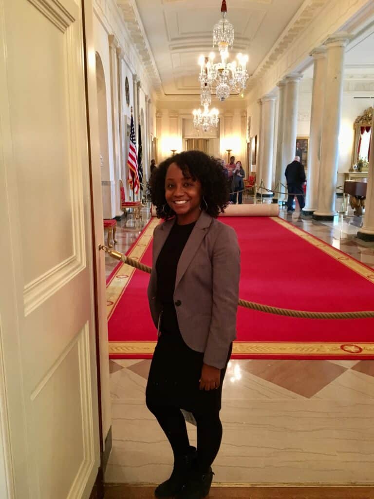 Black Woman at White House