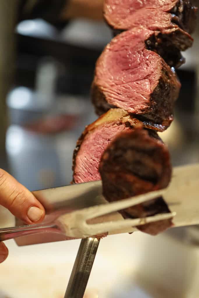 Churrascaria being served
