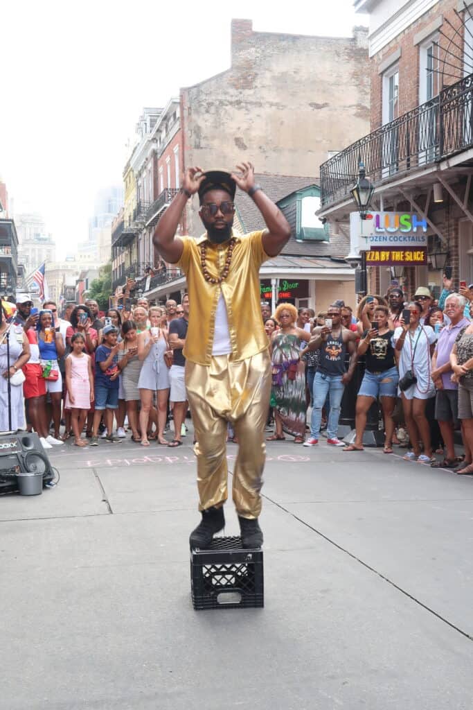 Street Performer on Bourbon Street